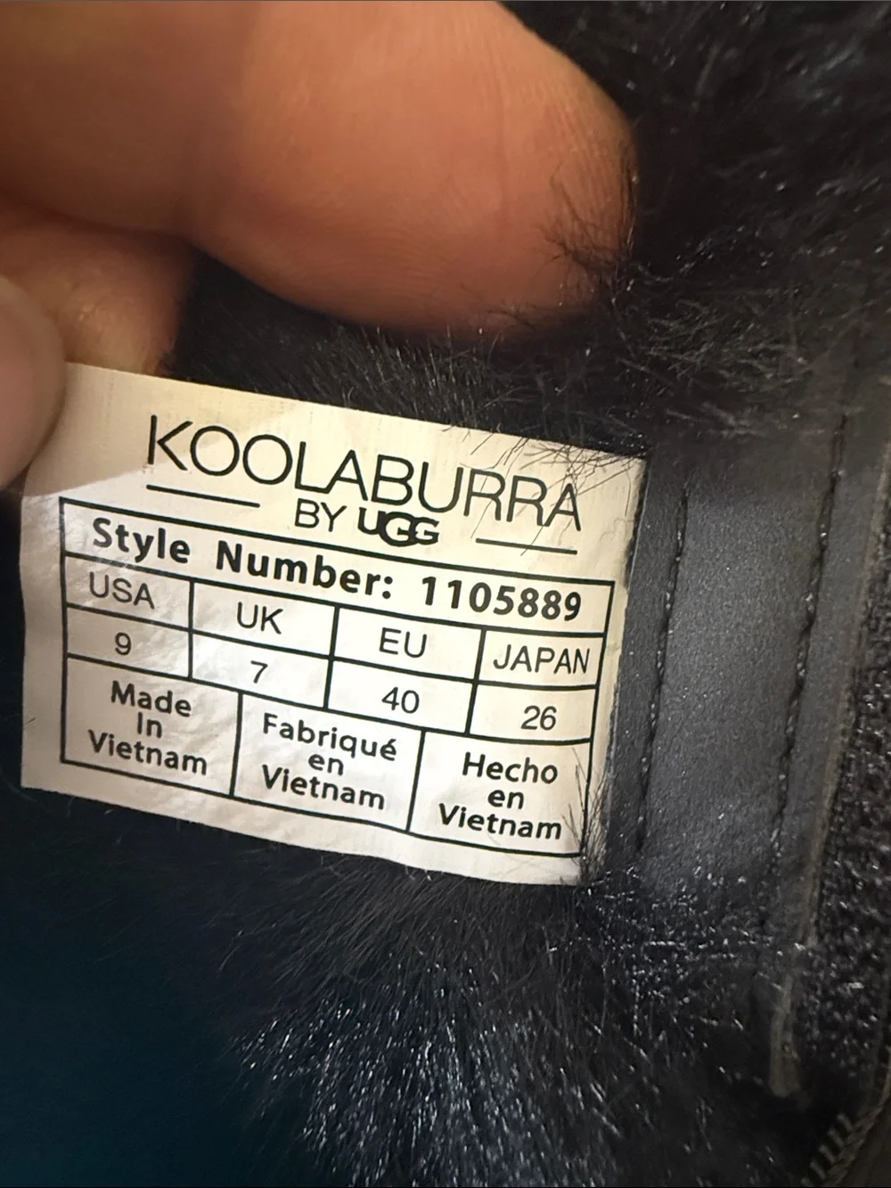 Koolaburra Black Fur-Trim Platform Winter Boots